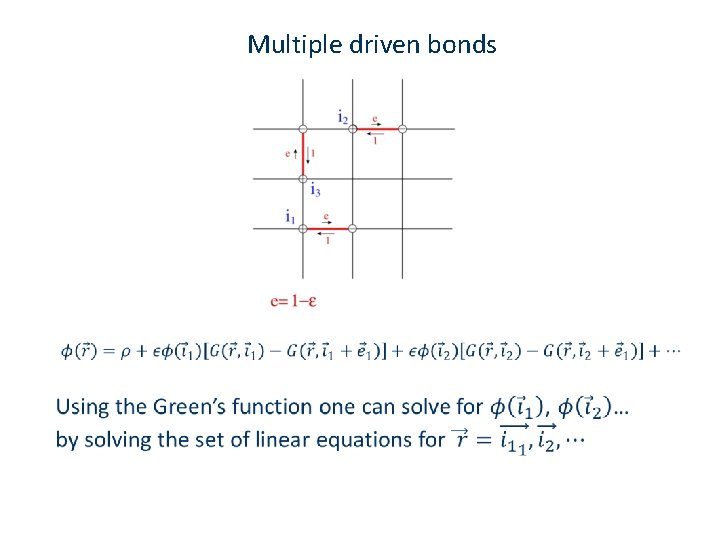 Multiple driven bonds 