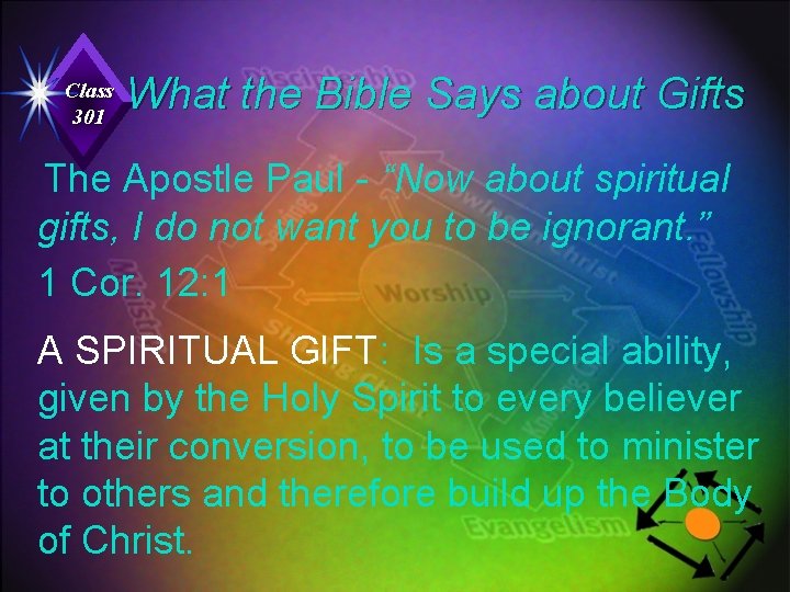 Class 301 What the Bible Says about Gifts The Apostle Paul - “Now about