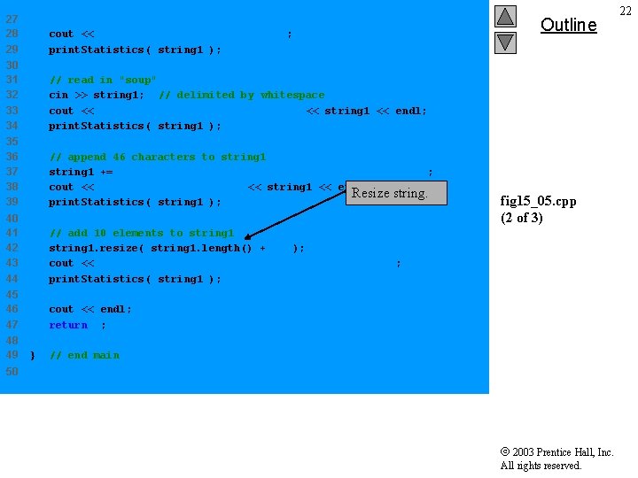 27 28 29 cout << "n. Statistics after input: n"; print. Statistics( string 1