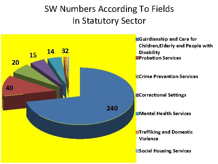 SW Numbers According To Fields In Statutory Sector 20 15 14 Guirdianship and Care