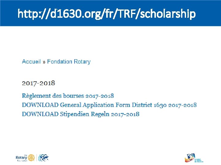 http: //d 1630. org/fr/TRF/scholarship 