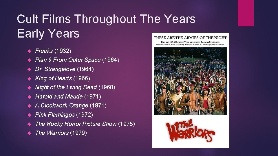 Cult Films Throughout The Years Early Years Freaks (1932) Plan 9 From Outer Space