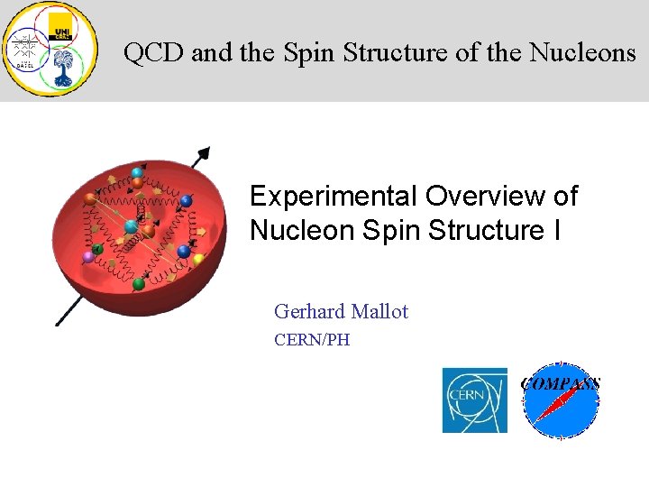 QCD and the Spin Structure of the Nucleons Experimental Overview of Nucleon Spin Structure