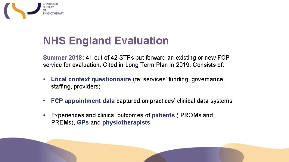 NHS England Evaluation Summer 2018: 41 out of 42 STPs put forward an existing