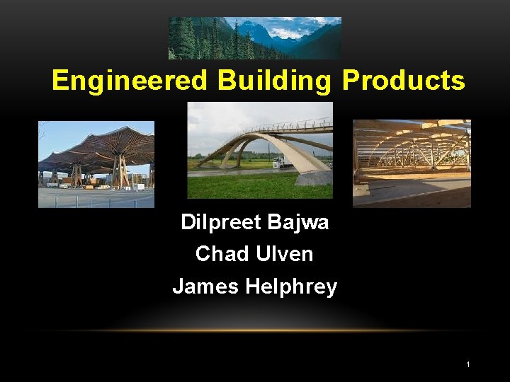Engineered Building Products Dilpreet Bajwa Chad Ulven James Helphrey 1 