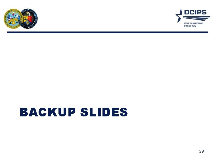 BACKUP SLIDES 29 