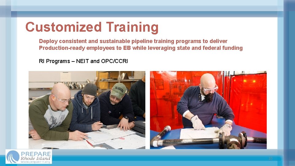 Customized Training Deploy consistent and sustainable pipeline training programs to deliver Production-ready employees to