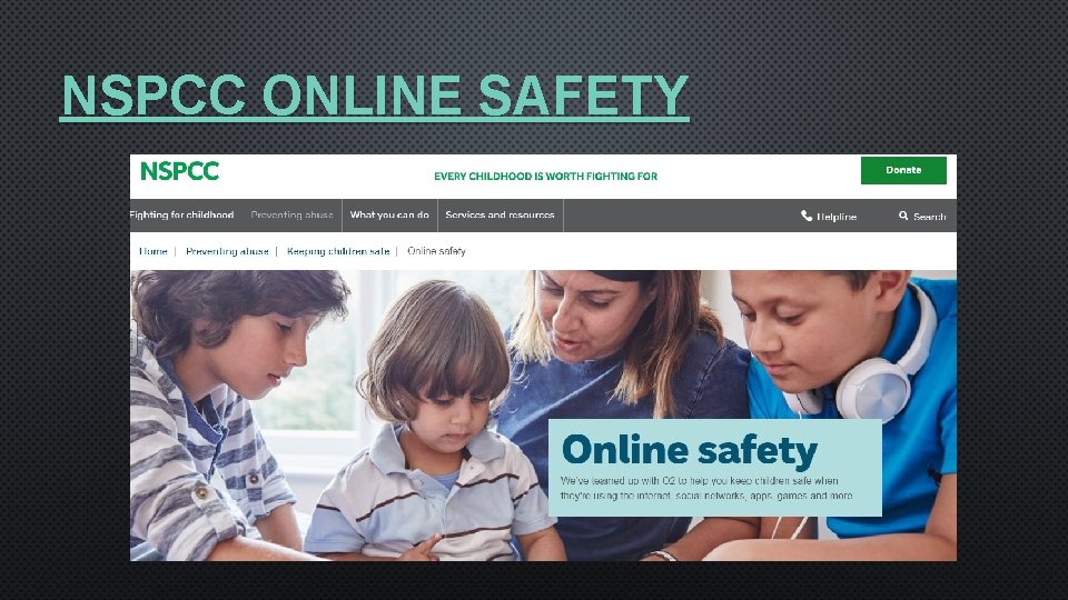 NSPCC ONLINE SAFETY 