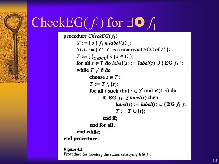 Check. EG( f 1) for f 1 13 