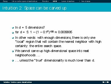 Recap Intro vector space classification Rocchio k. NN Linear classifiers > two classes Intuition Recap Intro vector space classification Rocchio k. NN Linear classifiers > two classes Intuition