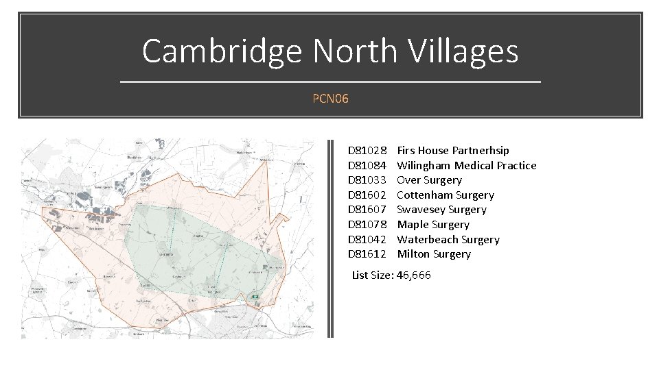 Cambridge North Villages PCN 06 D 81028 D 81084 D 81033 D 81602 D