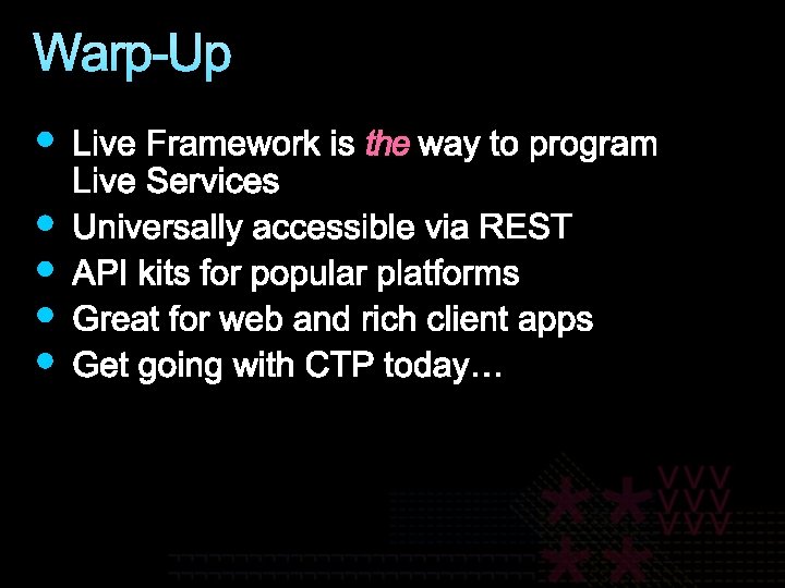 Warp-Up Warp-Up