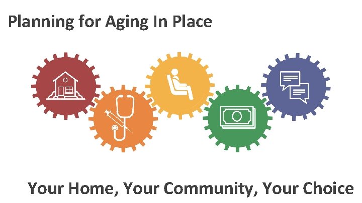 Planning for Aging In Place Your Home, Your Community, Your Choice 