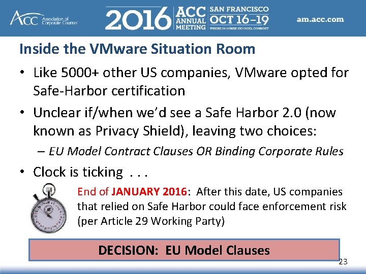 Inside the VMware Situation Room • Like 5000+ other US companies, VMware opted for Inside the VMware Situation Room • Like 5000+ other US companies, VMware opted for