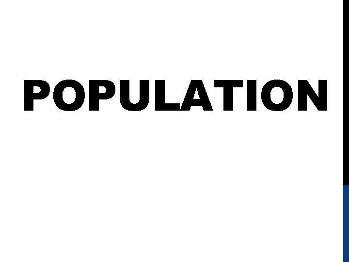 POPULATION 