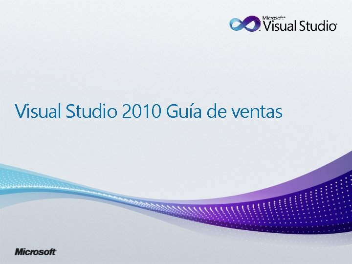 Visual Studio 2010 Guía de ventas 