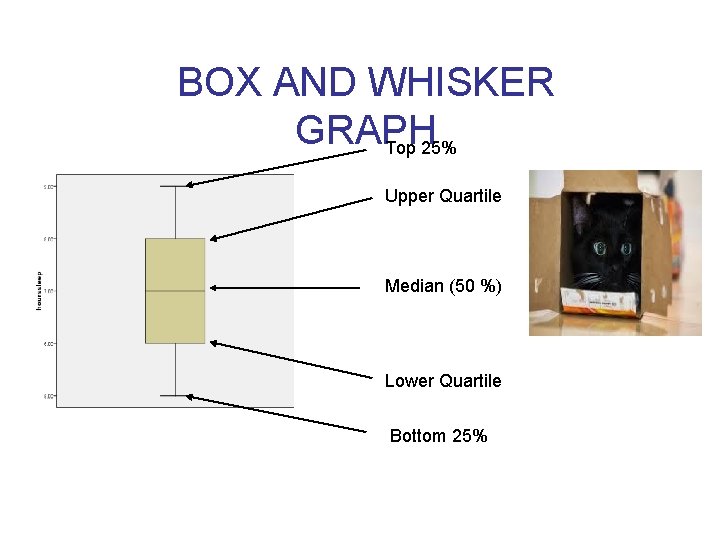 BOX AND WHISKER GRAPH Top 25% Upper Quartile Median (50 %) Lower Quartile Bottom BOX AND WHISKER GRAPH Top 25% Upper Quartile Median (50 %) Lower Quartile Bottom