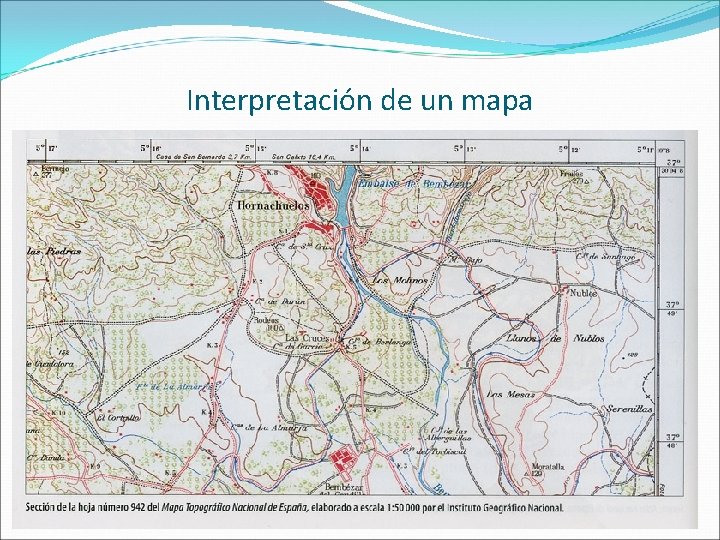 Interpretación de un mapa 