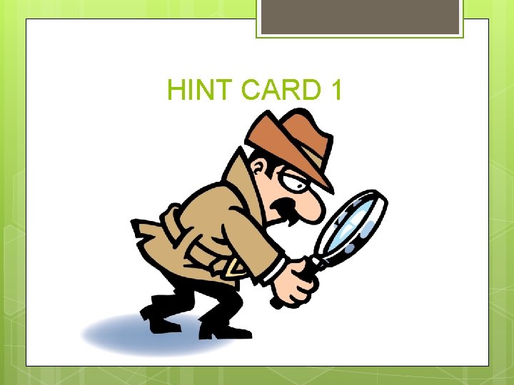 HINT CARD 1 