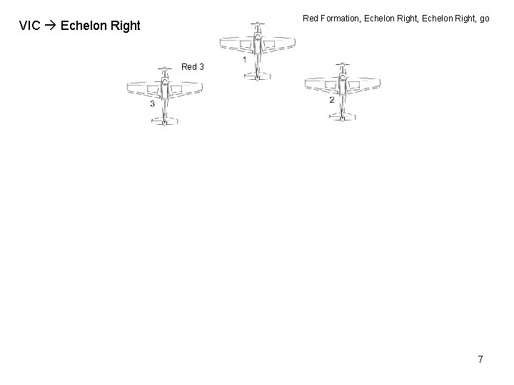 Red Formation, Echelon Right, go VIC Echelon Right Red 3 7 