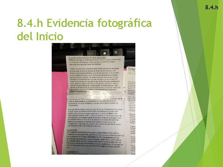 8. 4. h Evidencia fotográfica del Inicio 