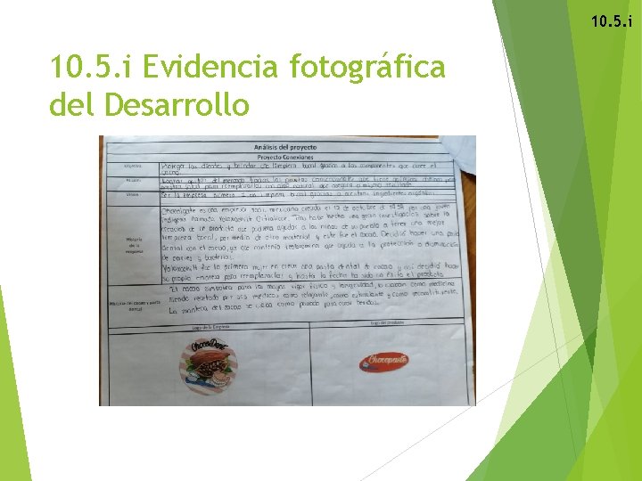 10. 5. i Evidencia fotográfica del Desarrollo 