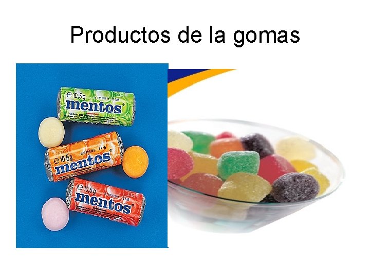 Productos de la gomas 