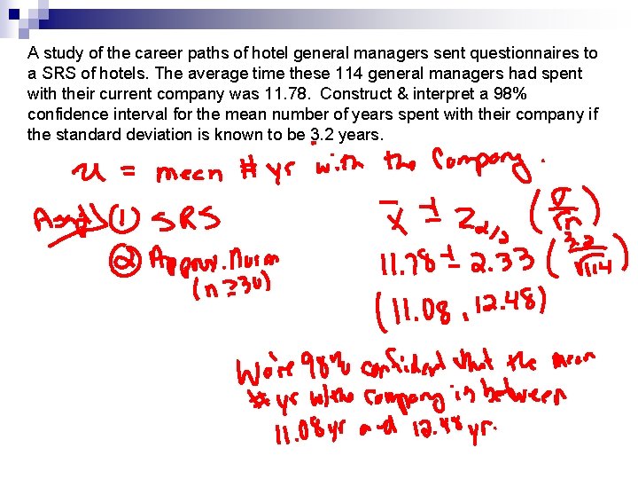 A study of the career paths of hotel general managers sent questionnaires to a A study of the career paths of hotel general managers sent questionnaires to a