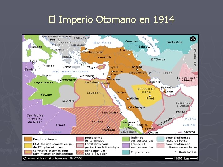 El Imperio Otomano en 1914 
