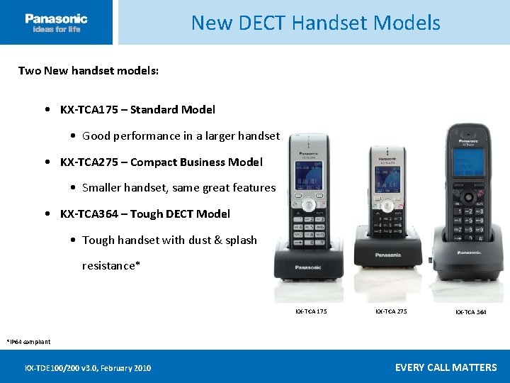 New DECT Handset Models Click ____to __edit ____ Master _____text ____ styles ______ Second