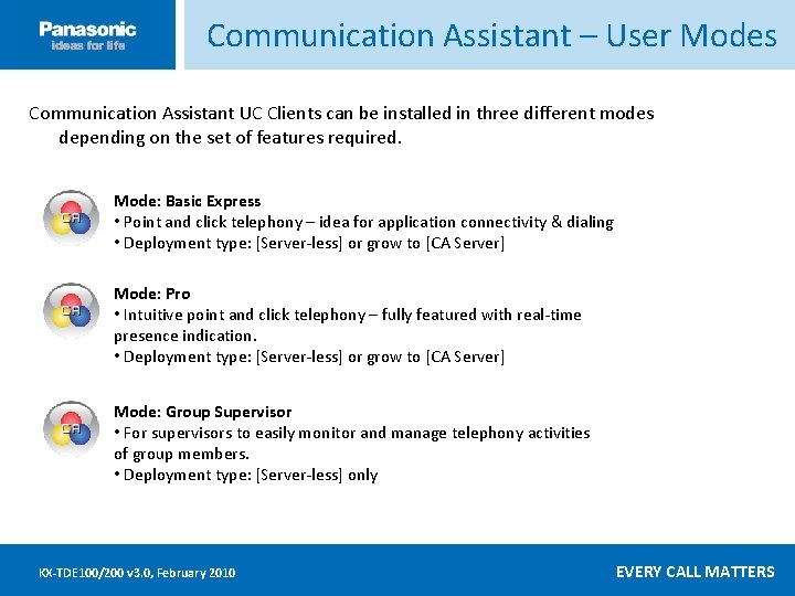 Communication Assistant – User Modes Click ____to __edit ____ Master _____text ____ styles ______