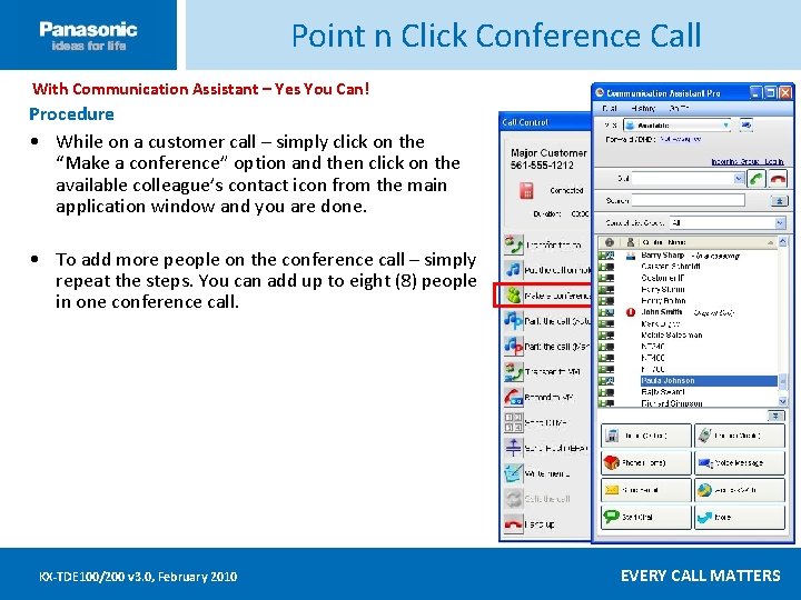 Point n Click Conference Call With Communication Assistant – Yes You Can! Click ____to