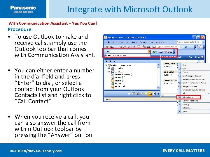 Integrate with Microsoft Outlook With Communication Assistant – Yes You Can! Click ____to __edit