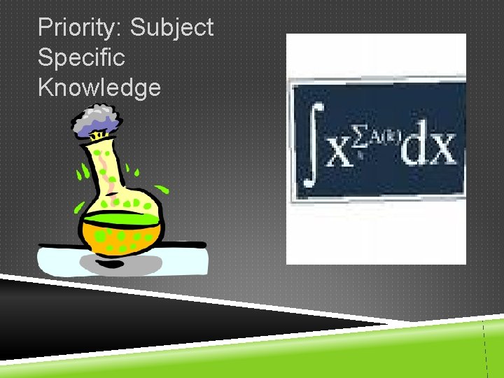 Priority: Subject Specific Knowledge 
