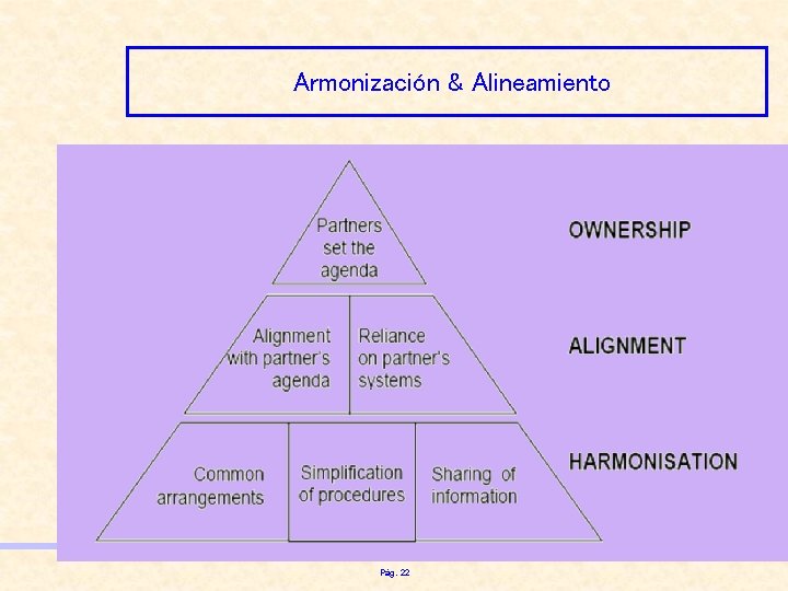 Armonización & Alineamiento Pág. 22 