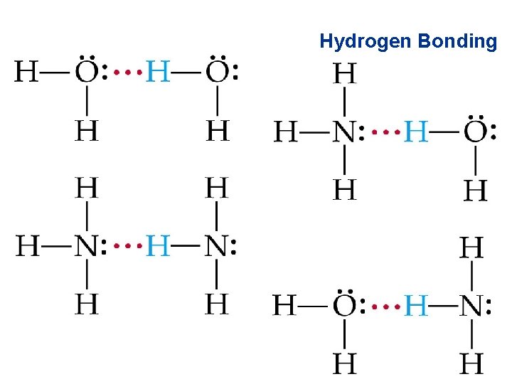 Hydrogen Bonding 