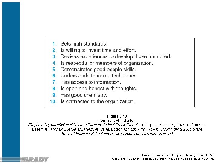 Figure 3. 18 Ten Traits of a Mentor. (Reprinted by permission of Harvard Business