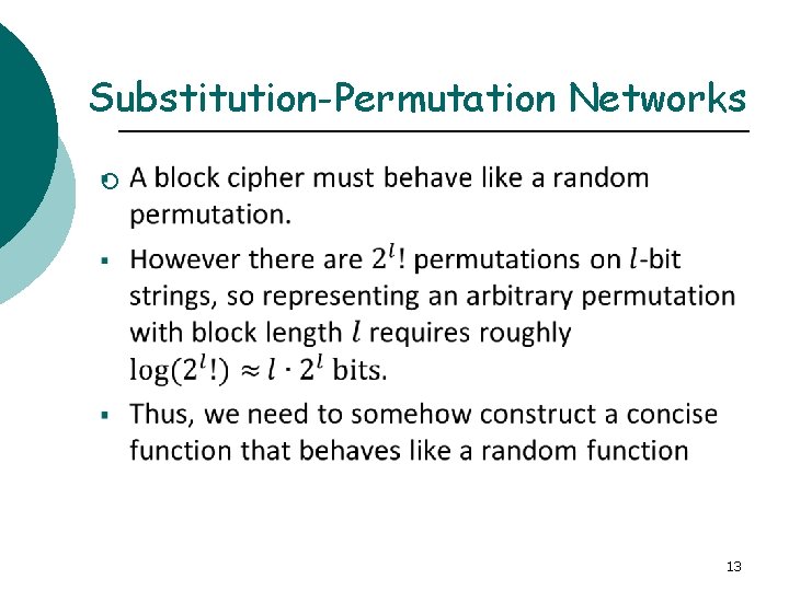 Substitution-Permutation Networks ¡ 13 