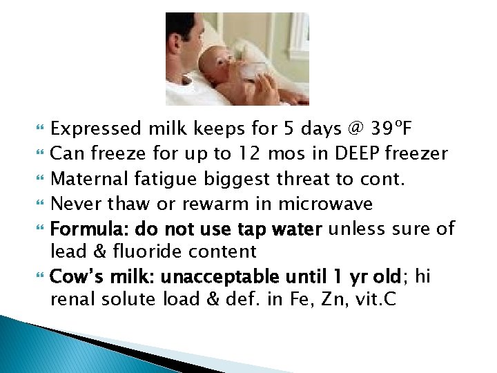 Expressed milk keeps for 5 days @ 39ºF Can freeze for up to Expressed milk keeps for 5 days @ 39ºF Can freeze for up to