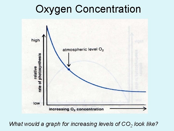 Oxygen Concentration What would a graph for increasing levels of CO 2 look like?