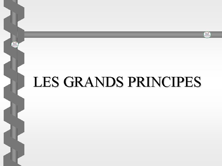 LES GRANDS PRINCIPES 