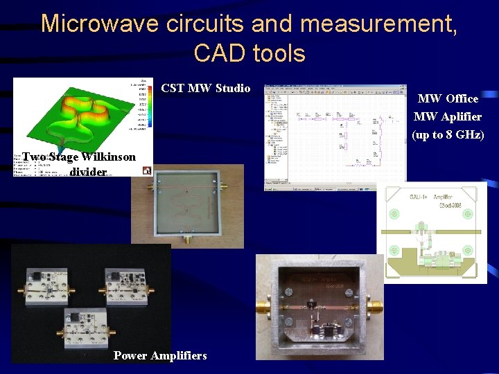 Microwave circuits and measurement, CAD tools CST MW Studio Two Stage Wilkinson divider Power Microwave circuits and measurement, CAD tools CST MW Studio Two Stage Wilkinson divider Power