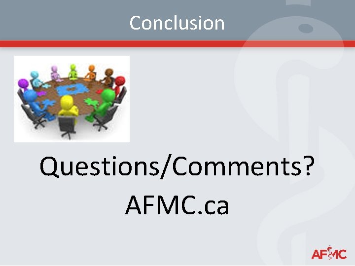 Conclusion Questions/Comments? AFMC. ca 