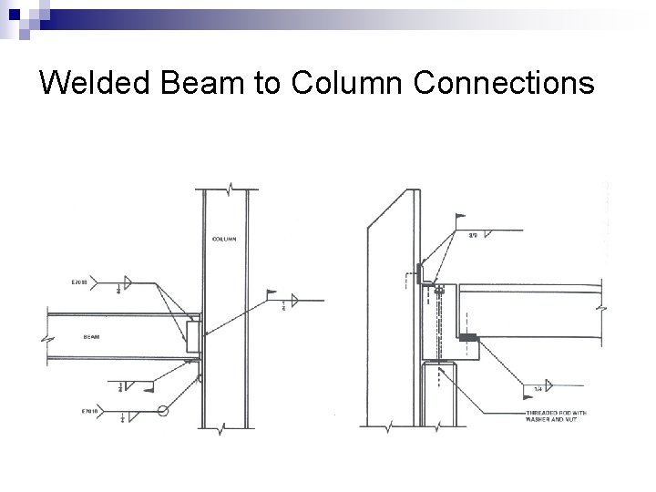 Welded Beam to Column Connections 