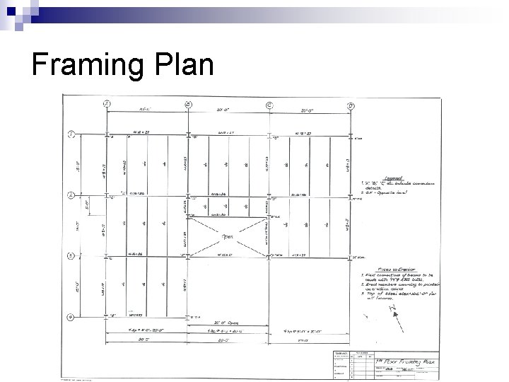 Framing Plan 