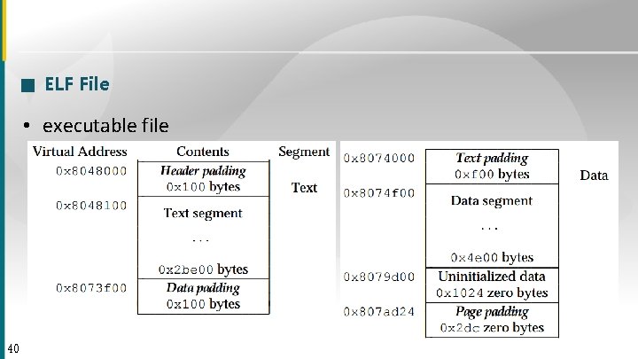 ■ ELF File • executable file 40 