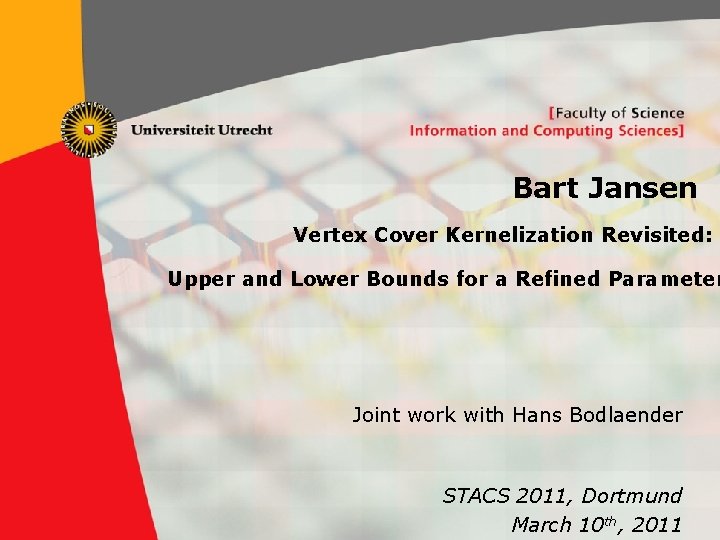 Bart Jansen Vertex Cover Kernelization Revisited: Upper and Lower Bounds for a Refined Parameter