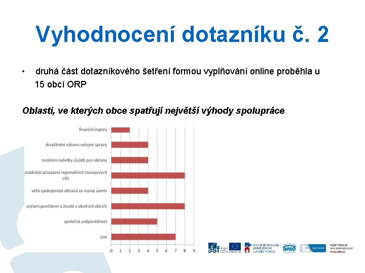 Vyhodnocení dotazníku č. 2 • druhá část dotazníkového šetření formou vyplňování online proběhla u