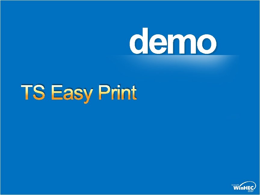 demo TS Easy Print 