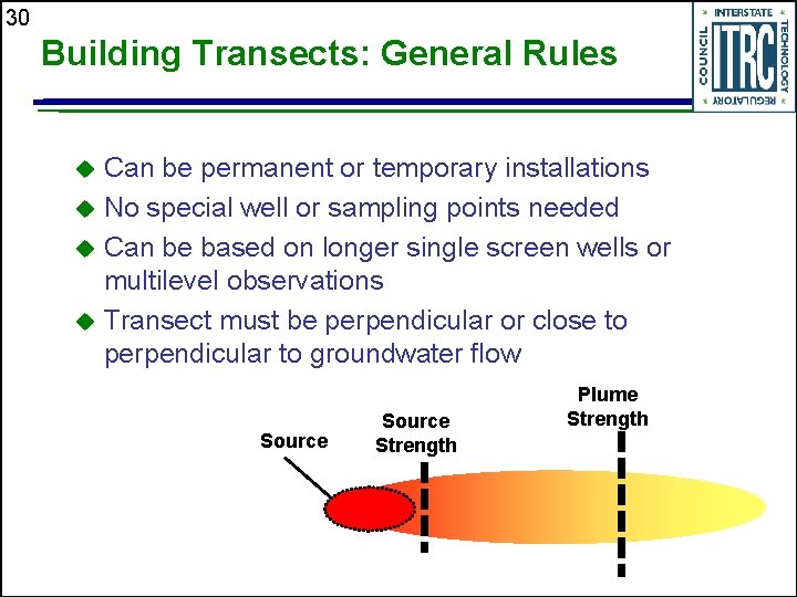 30 Building Transects: General Rules u u Can be permanent or temporary installations No